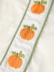 Fall Halloween & Thanksgiving Applique Plaid Boys Bloomers Romper Set - PREORDER