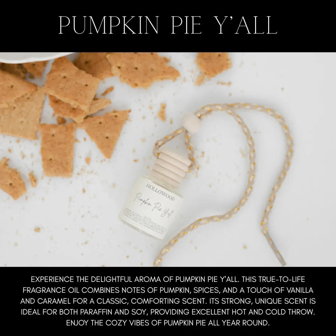 Pumpkin Pie Y'all Fall Car Diffusers