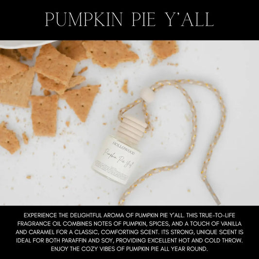 Pumpkin Pie Y'all Fall Car Diffusers