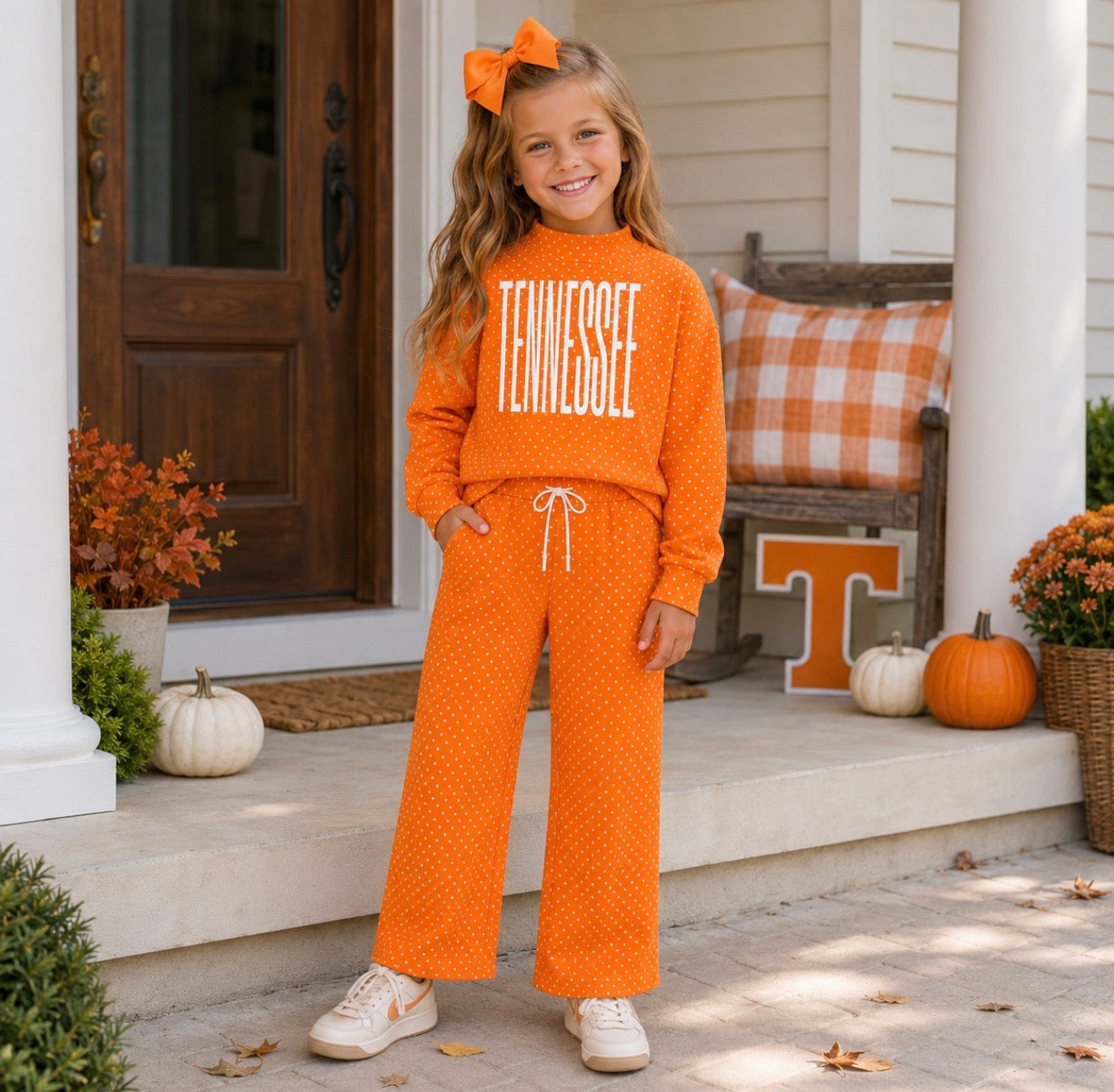 Girls Tennessee Polka Dot Set - PREORDER