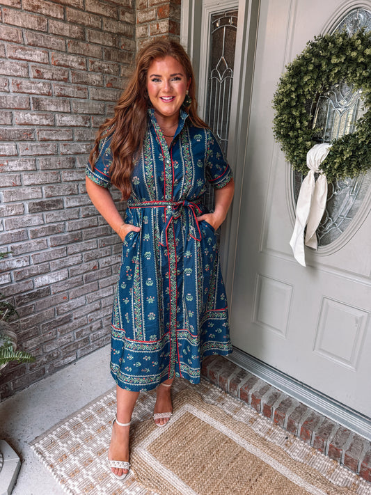 Moonlit Harvest Midi Dress