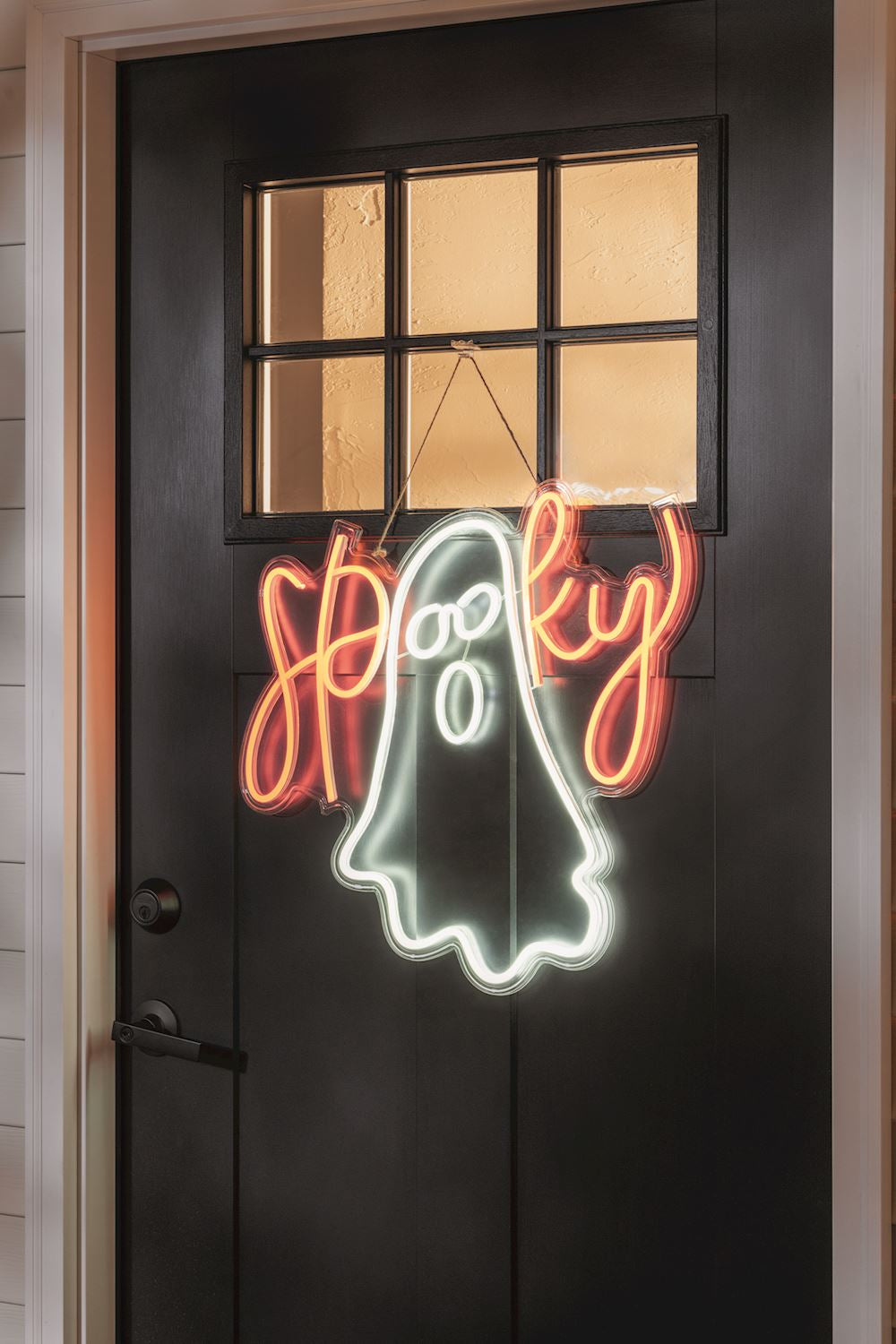MUD PIE NEON GHOST DOOR HANGER - PREORDER