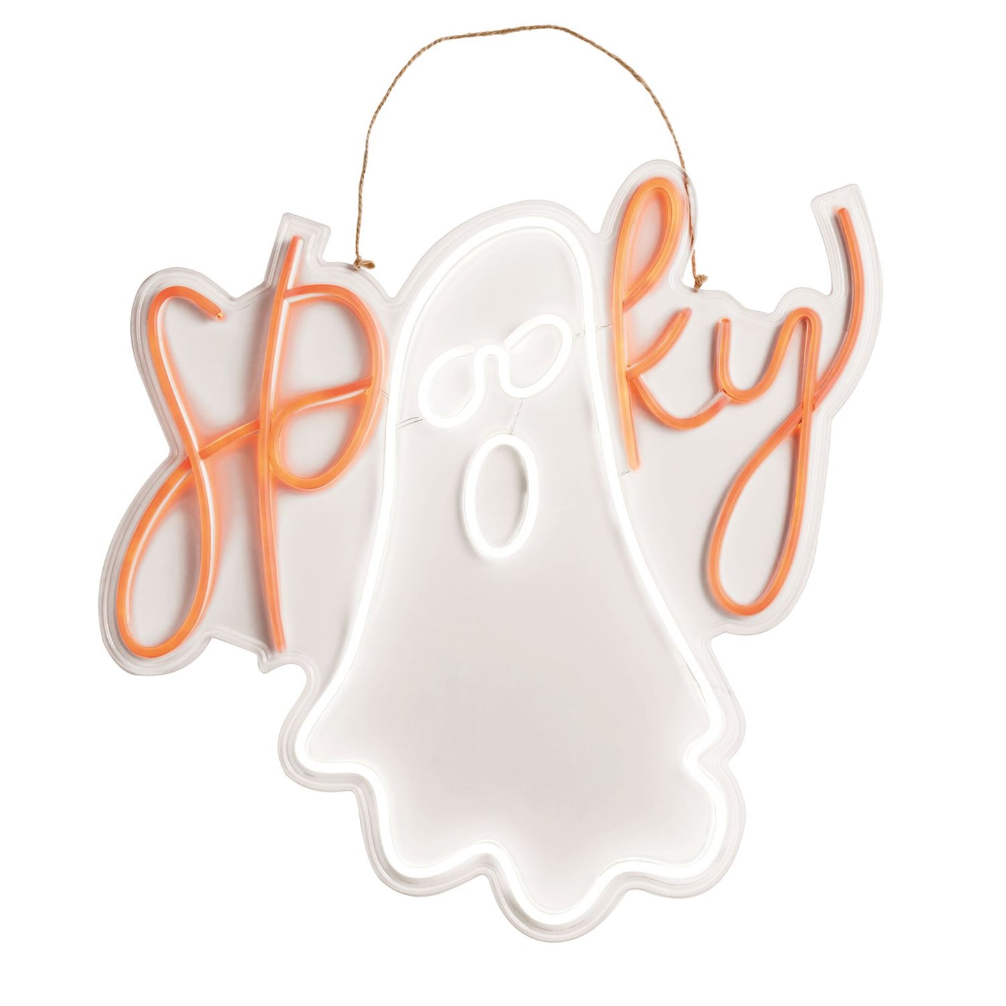 MUD PIE NEON GHOST DOOR HANGER - PREORDER