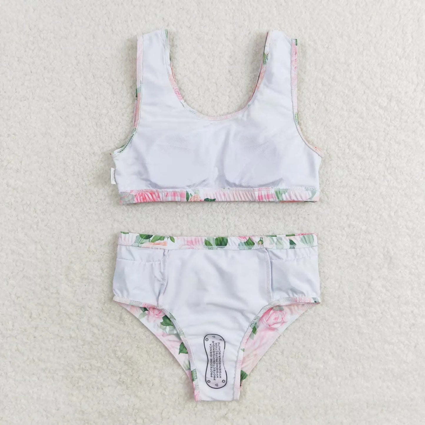 Girls Floral Swim