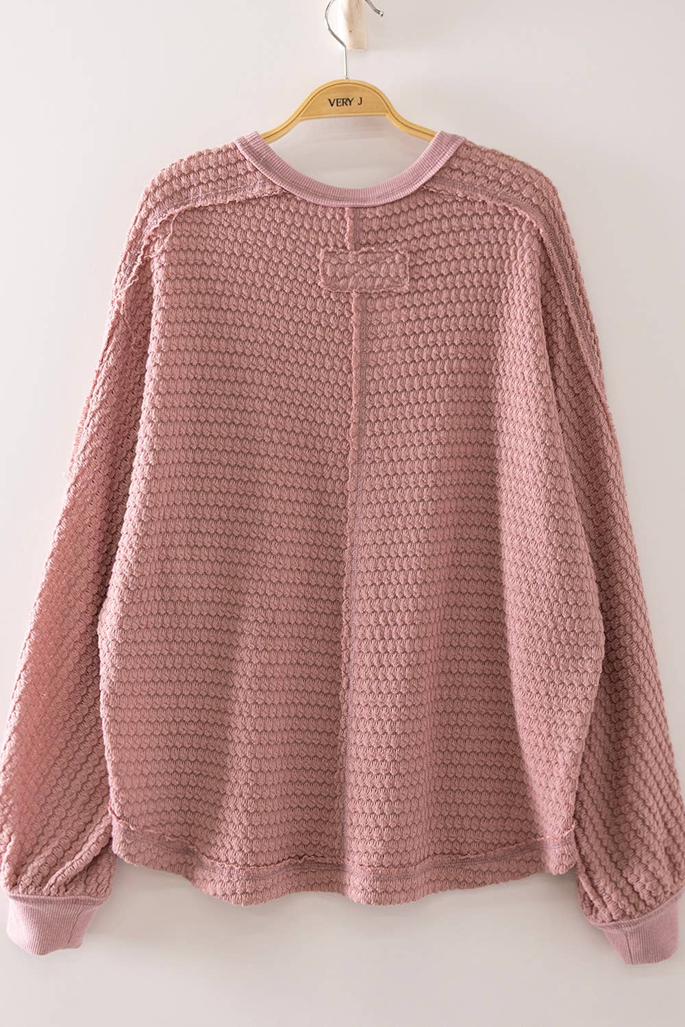 Molly Textured Knit Pullover Top - PREORDER