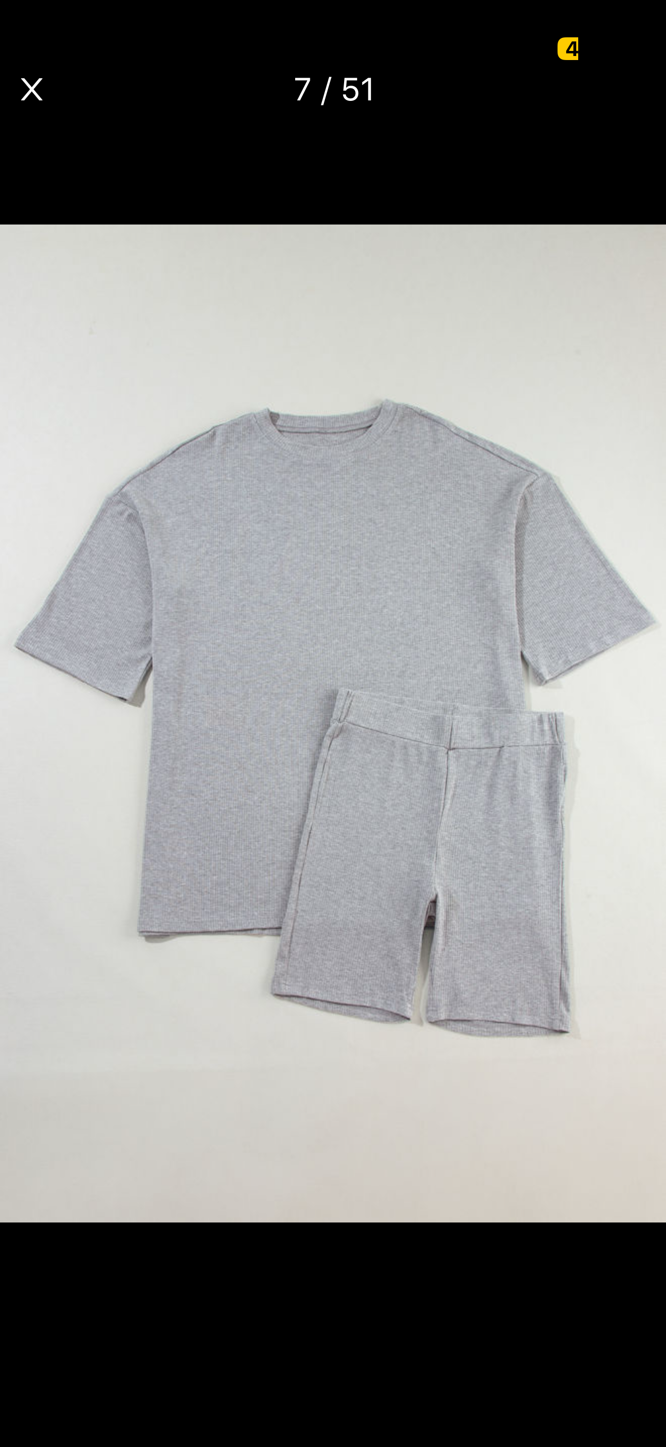 Light Grey Solid Color Loose Tunic Top Loungewear - PREORDER