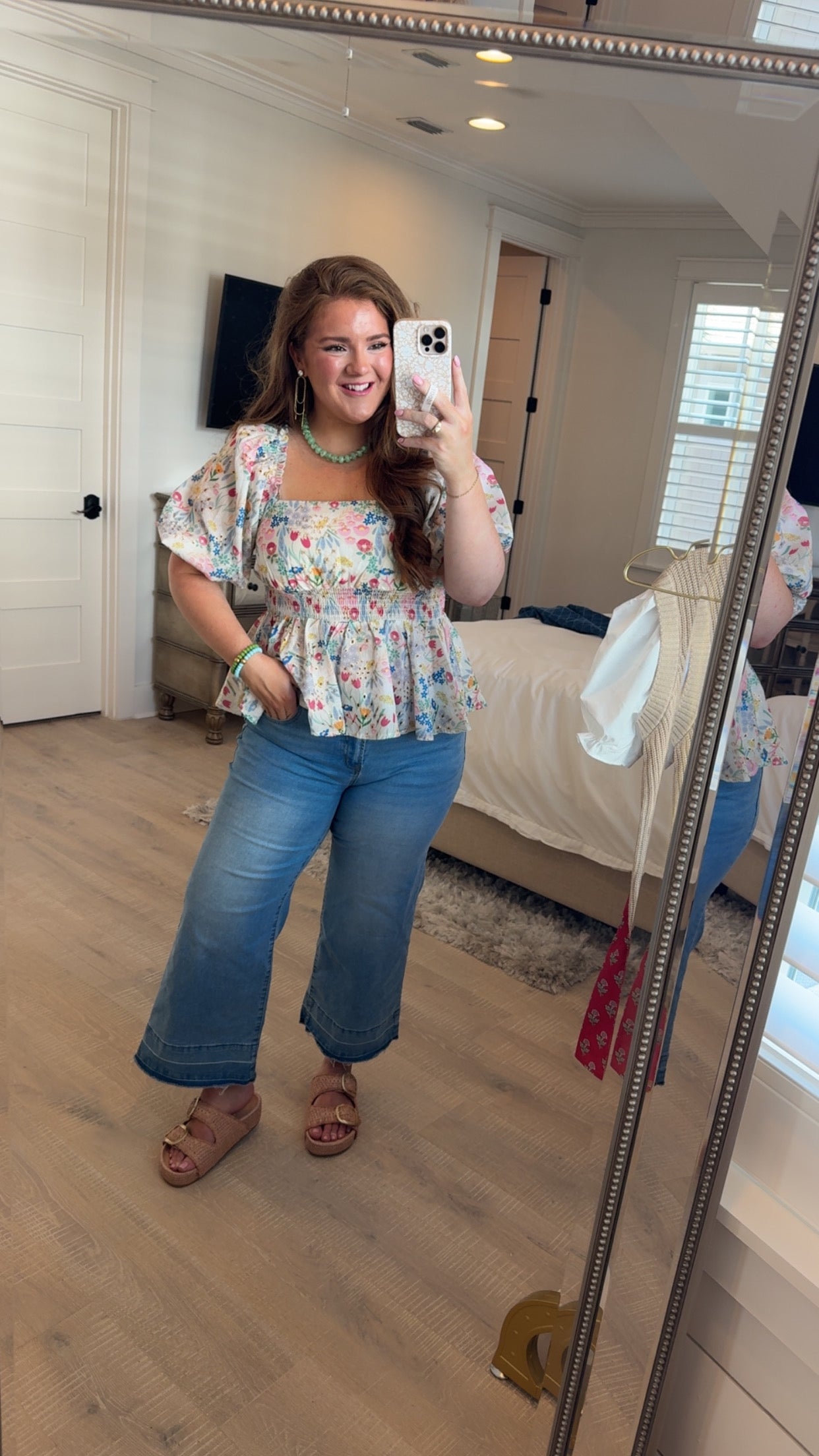 Festive Flounce Peplum Top