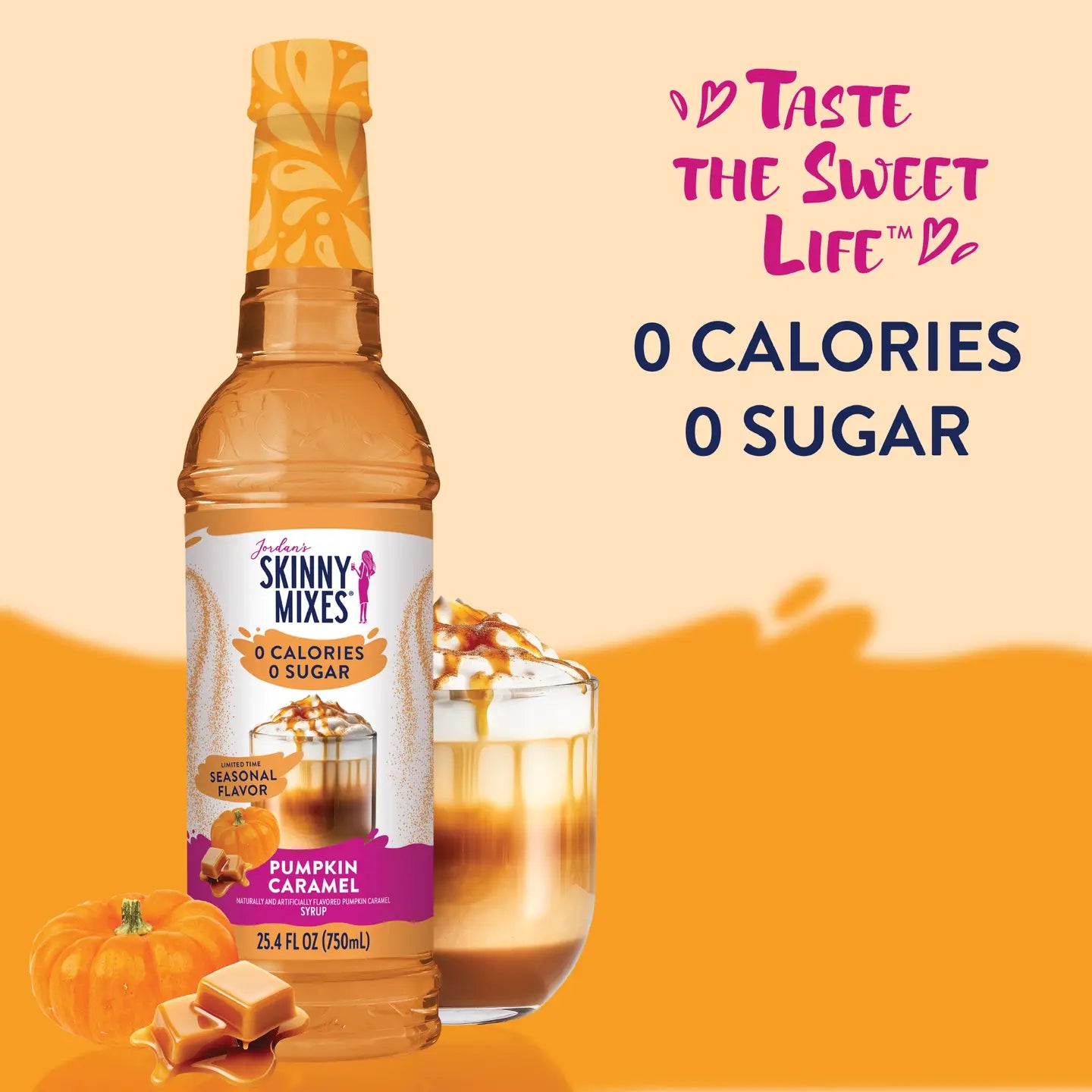 Jordan's Skinny Mixes Sugar Free Pumpkin Caramel Syrup
