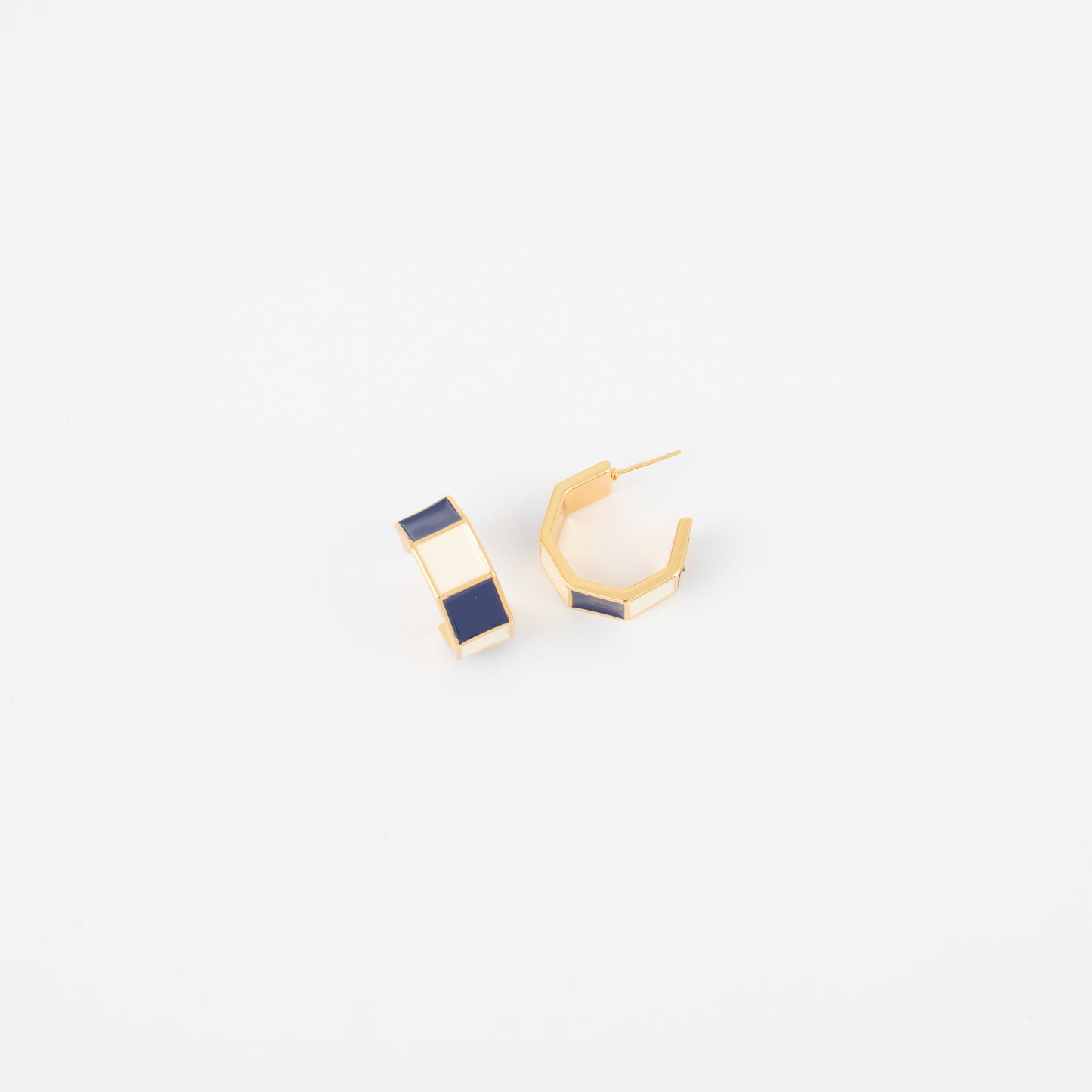 Harper Earrings - Navy