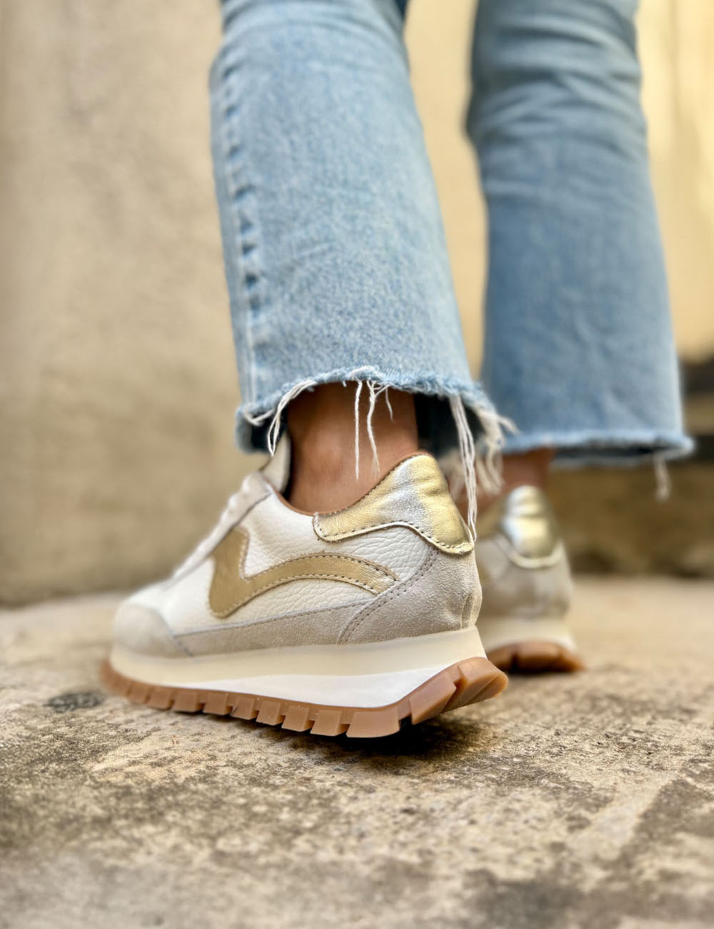 Made To Order - Lumia - White - Cow Leather Sneakers - PREORDER