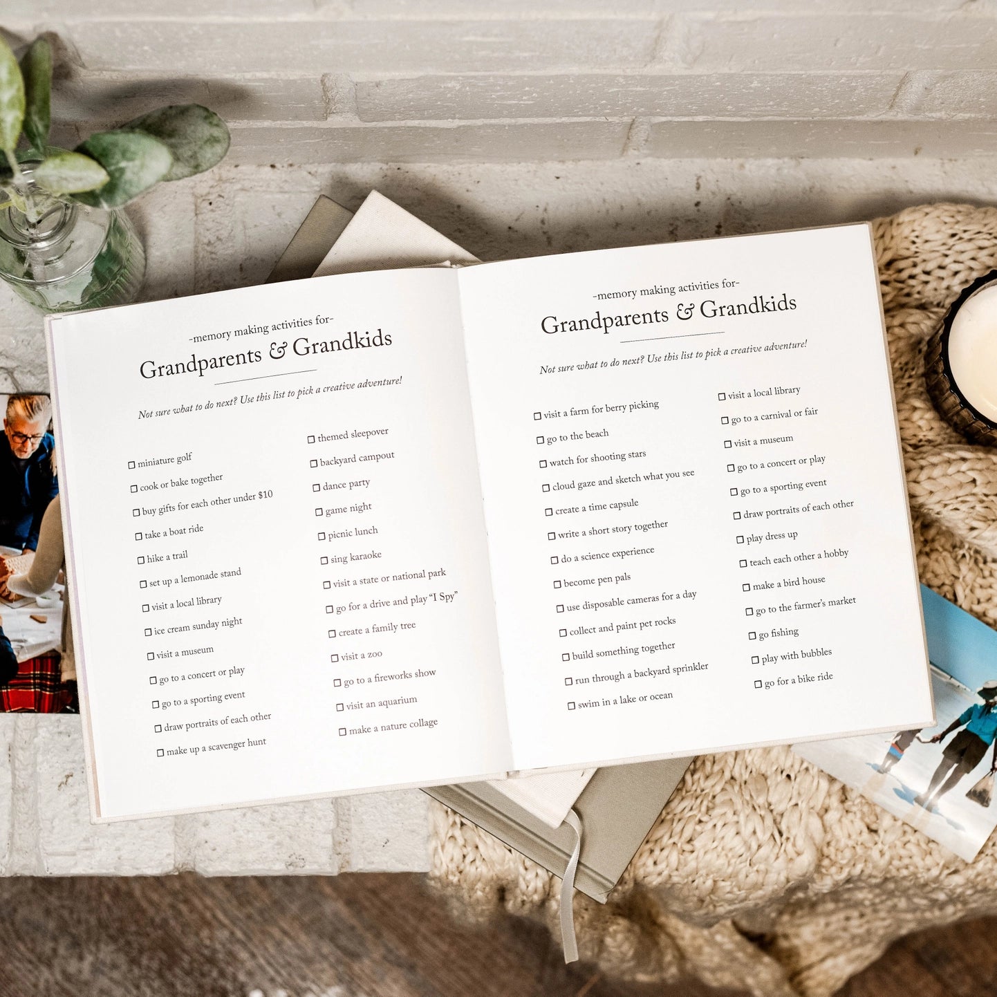 Grandparent Memory Book & Photo Album | Christmas Gift