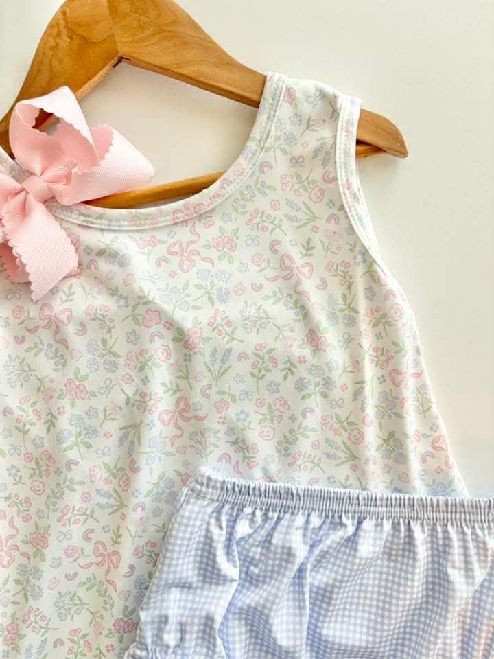 Delicate Floral Bummie Set - PREORDER