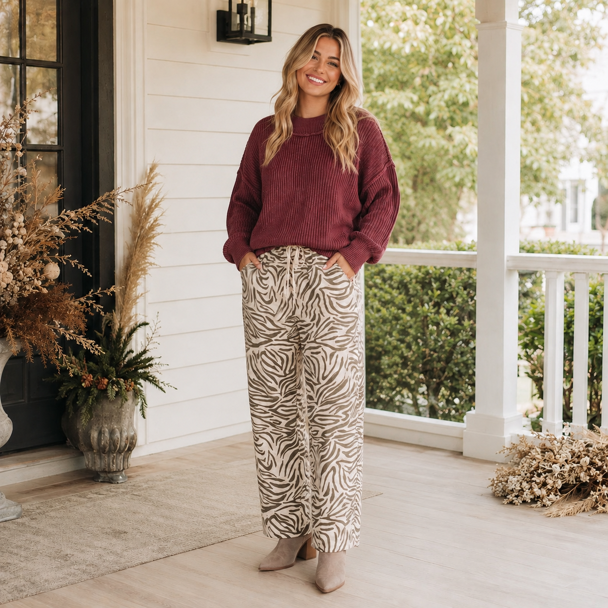 Burgundy Belle Sweater - PREORDER