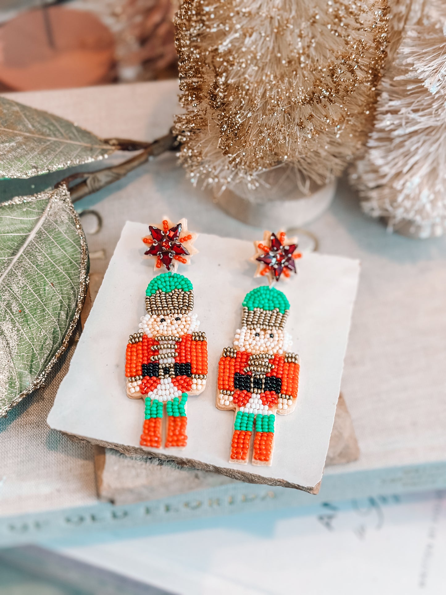 Red Nutcracker Earrings