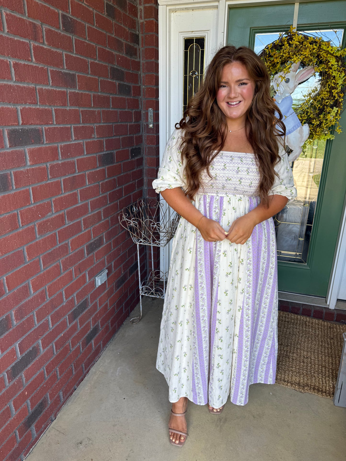 Violet Meadow Smocked Maxi Dress - PREORDER