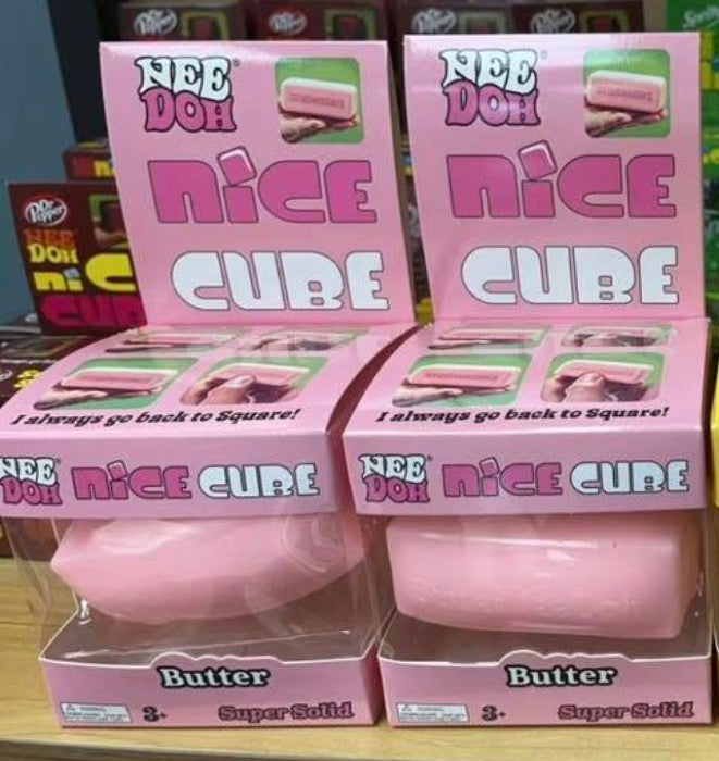 Needoh Pink Butter Cube Squishy - PREORDER