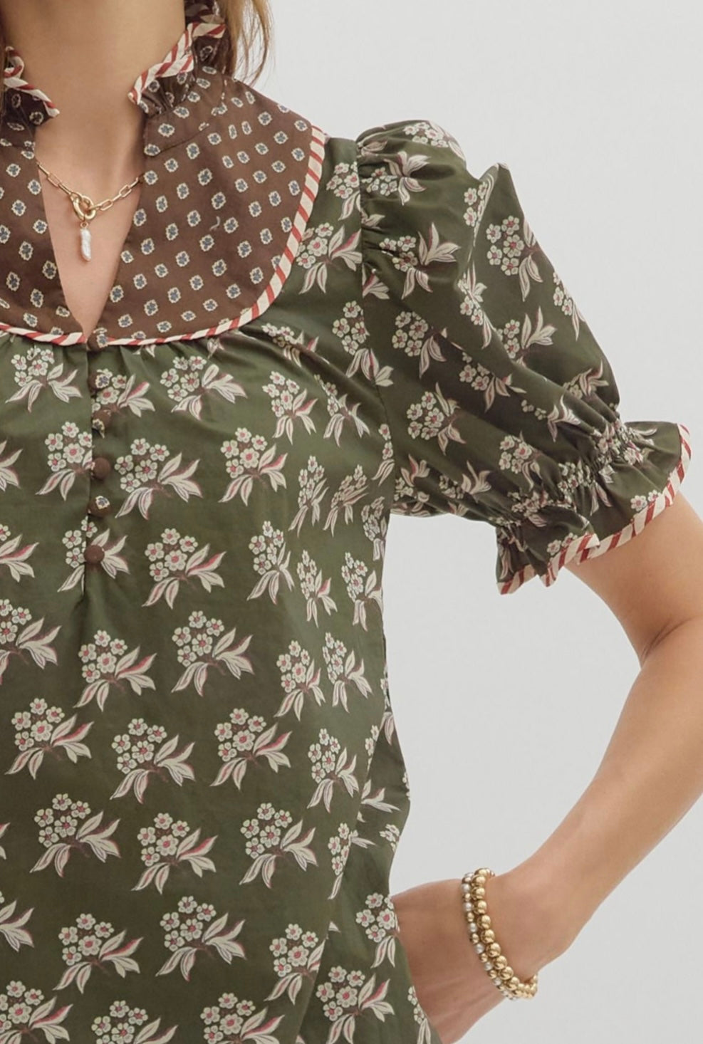 Olive Branch Top