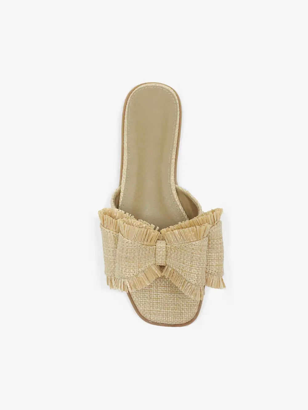 Raffia Bow Sandals