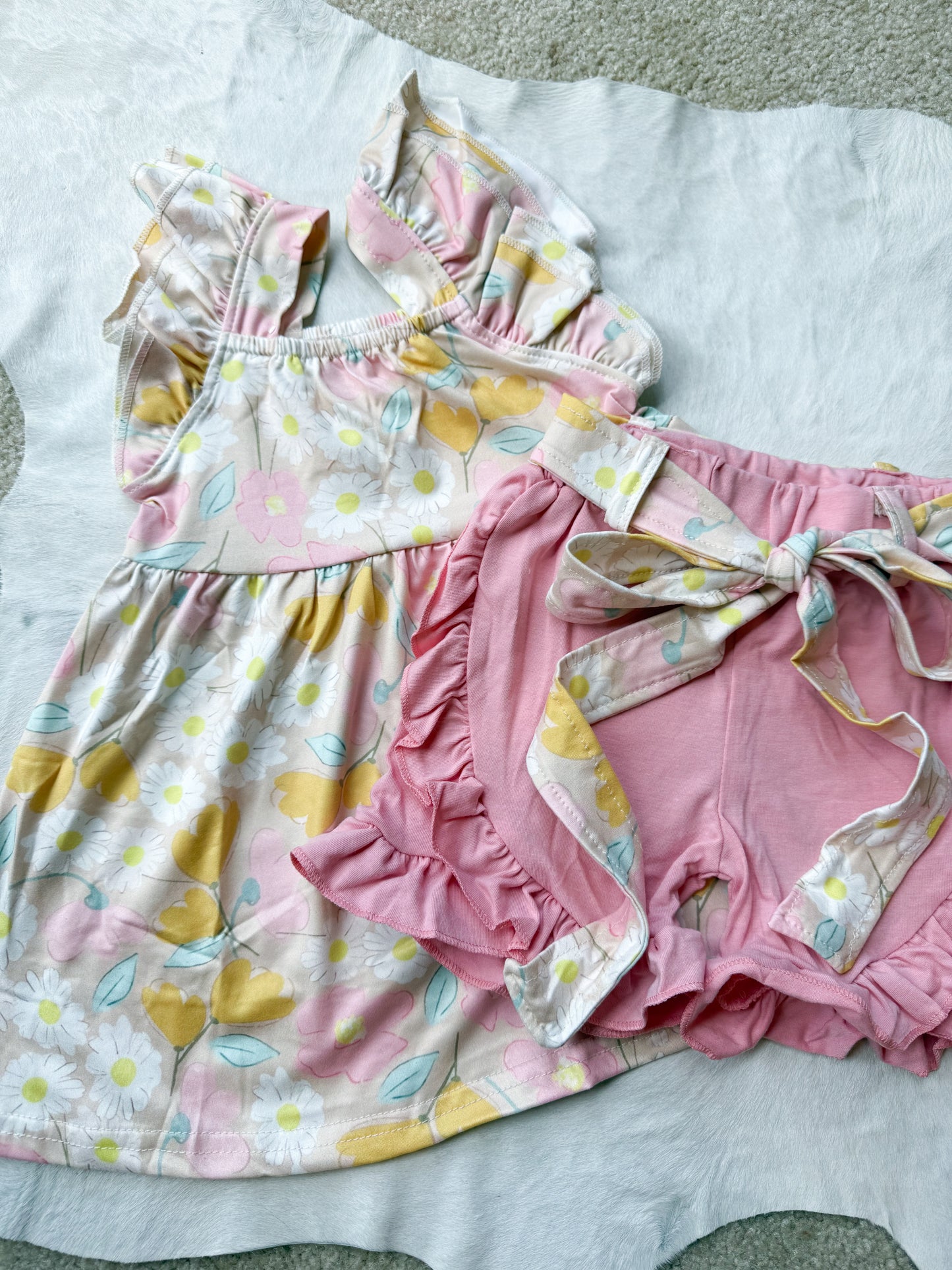 FLORAL TODDLER GIRL SUMMER OUTFIT