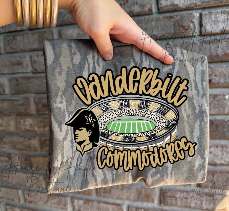 Mossy Oak Vanderbilt Commodores Stadium T- Shirt - PREORDER