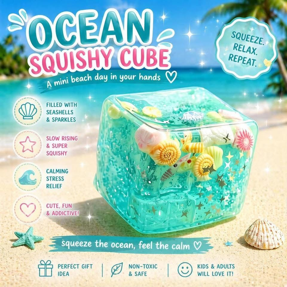 Ocean Cube Squishy - PREORDER