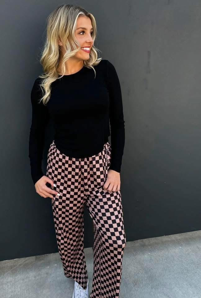 Elena Curved Hem Ribbed Top