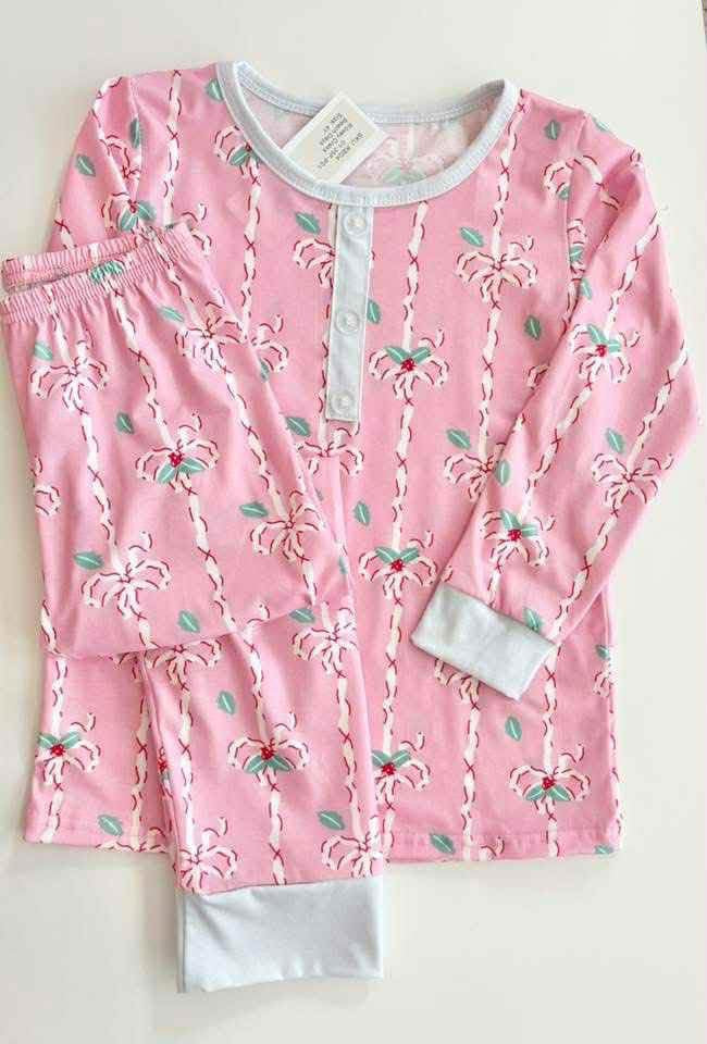 Pink Candy Cane Pajamas - PREORDER