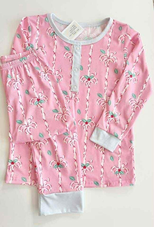 Pink Candy Cane Pajamas - PREORDER