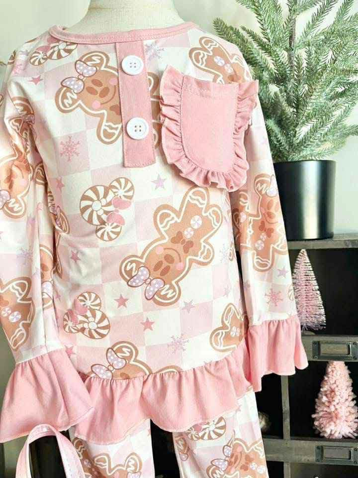 Minnie Mouse Gingerbread Pajamas - PREORDER