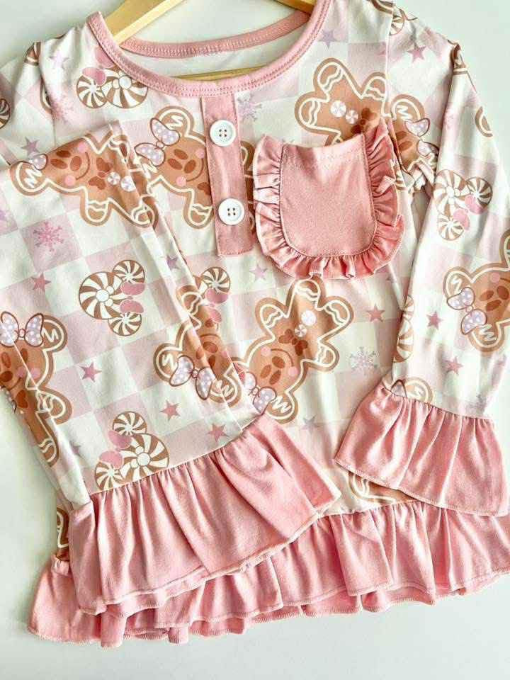 Minnie Mouse Gingerbread Pajamas - PREORDER