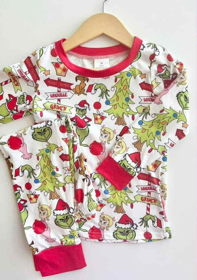 Boys Grinch Pajamas - PREORDER