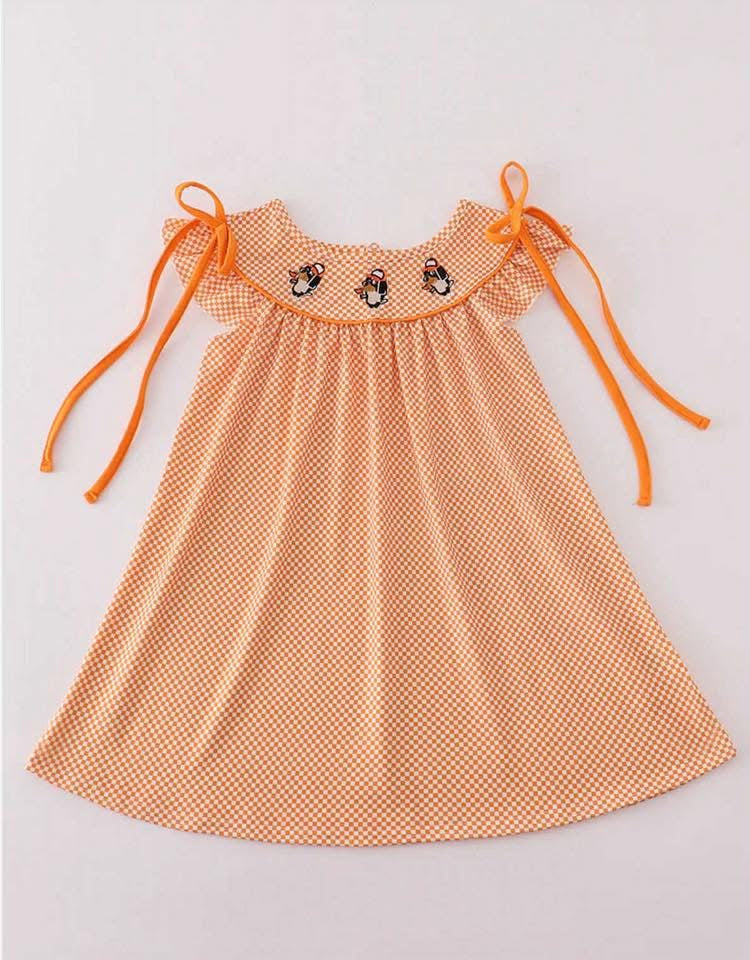 Girls Tennessee Vols Embroidered Dress