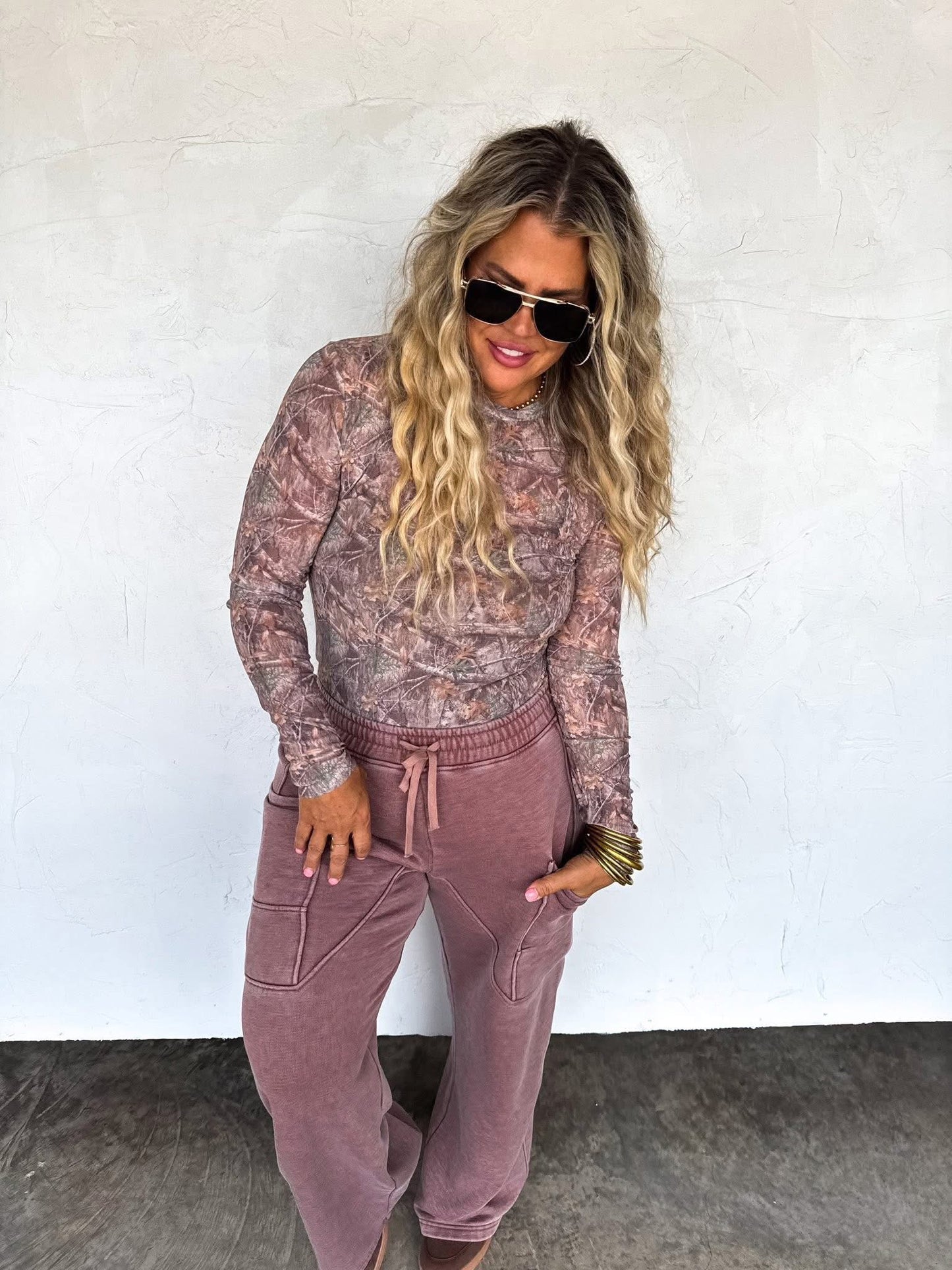 Fancy Camo Mesh Top - PREORDER
