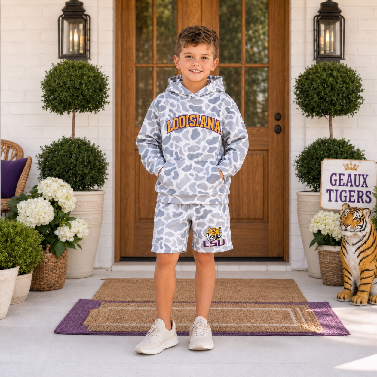 Boys LSU Camo Set - PREORDER