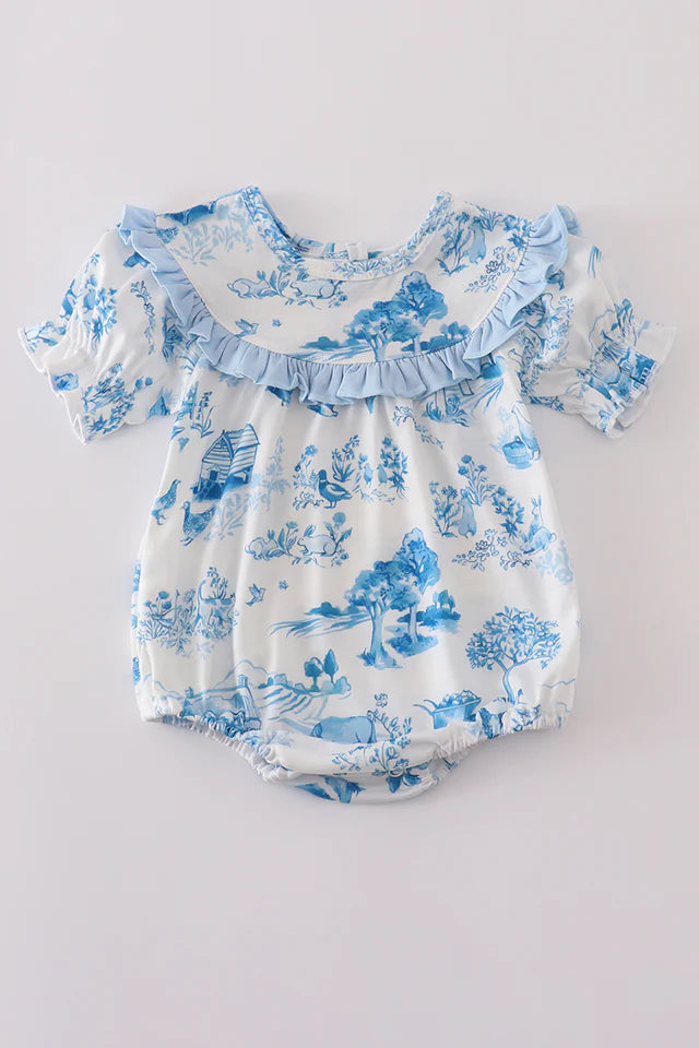 BLUE FARM PRINT BUBBLE