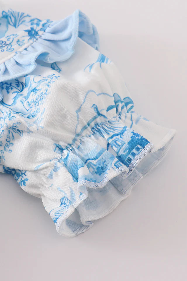 BLUE FARM PRINT BUBBLE