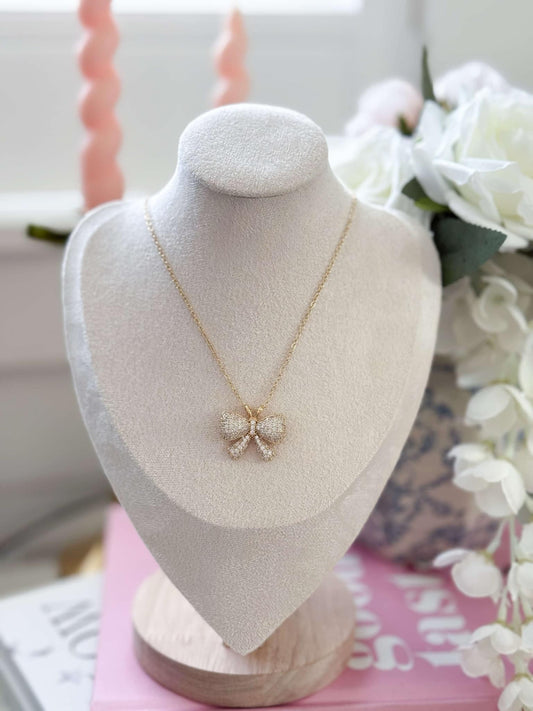 Bubble Bow Necklace - PREORDER