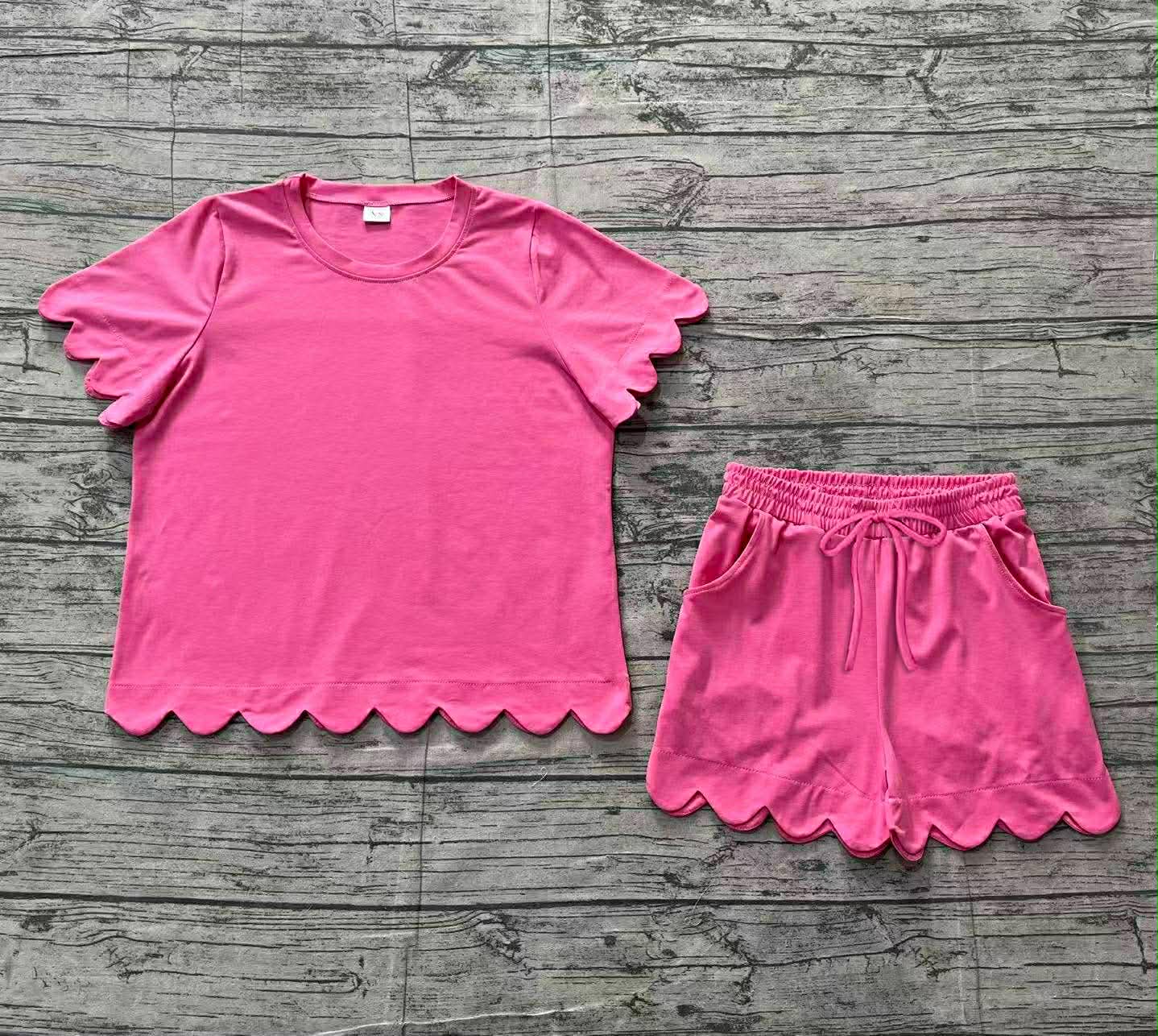 Hot Pink Scallop Set- PREORDER ETA APRIL