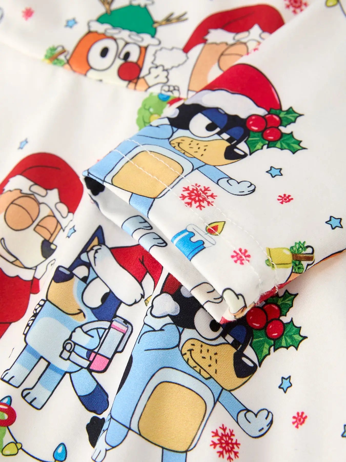 Winter Christmas Character Party Print Girls Dress - PREORDER