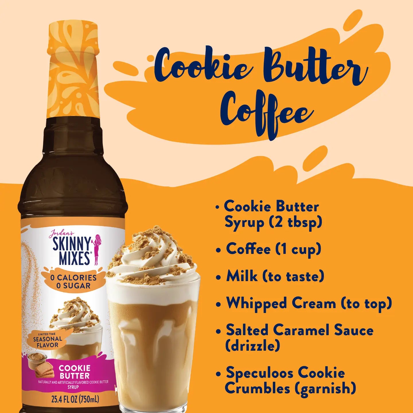 Jordan's Skinny Mixes Sugar Free Cookie Butter Syrup