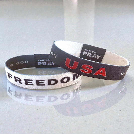 Tap To Pray® Wristband – Freedom - PREORDER