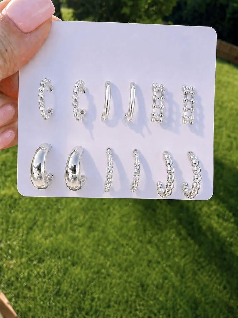 Silver Hunter Earring Set - PREORDER