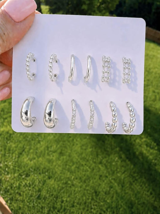 Silver Hunter Earring Set - PREORDER