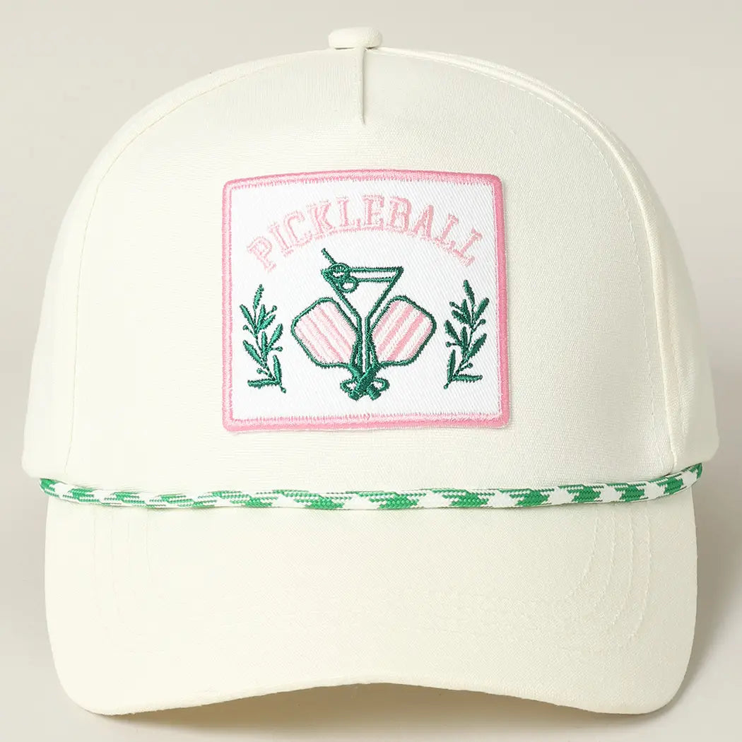 Pickleball Drink Embroidery Patch Trucker Hat