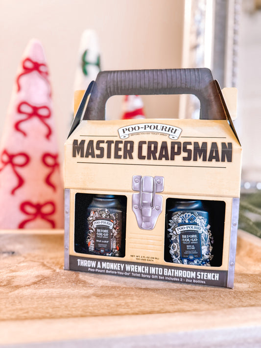 Poo~Pourri Master Crapsman Gift Set 2 Pack 2 oz