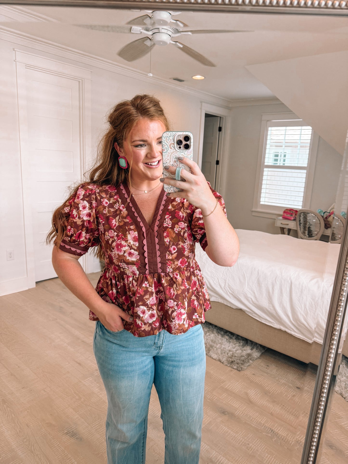Rustic Romance Peplum Top