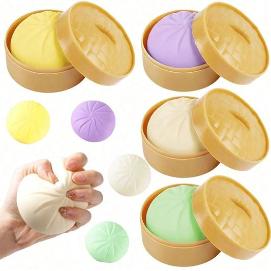 Mini Dumpling Sqishy Squeeze Toy Random Color
