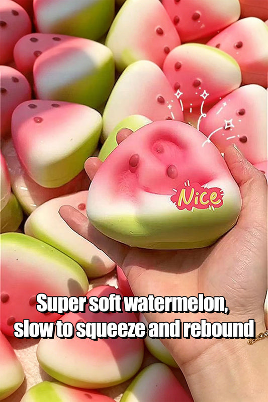 Coral Dainty Watermelon Slow Rising Stress Relief Squeeze Toy - PREORDER