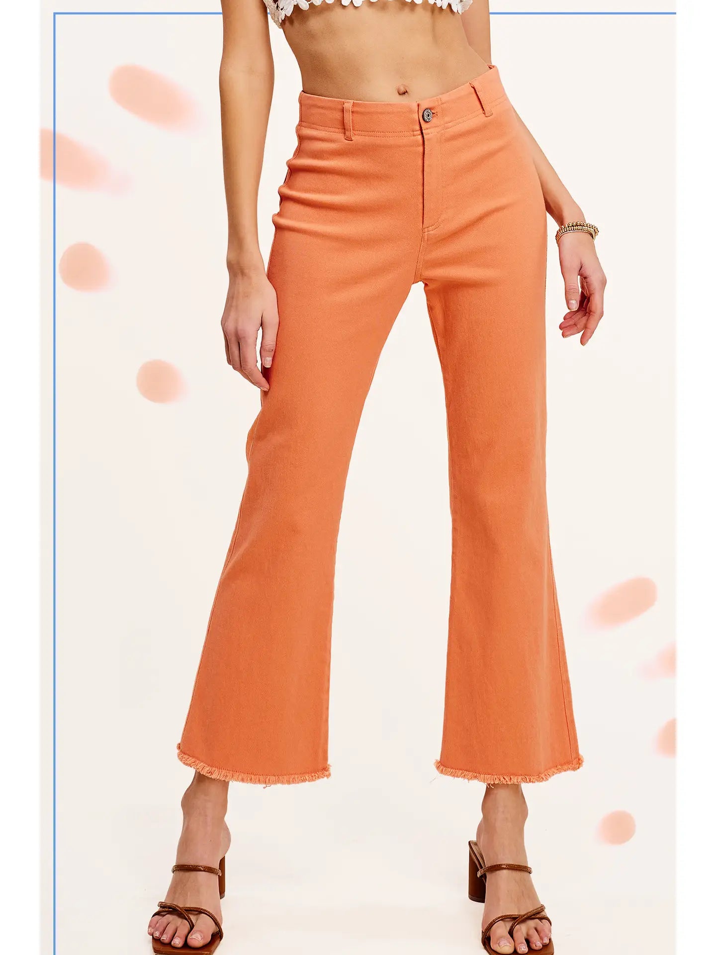 Soft Washed Stretchy High Waisted Flare Pants