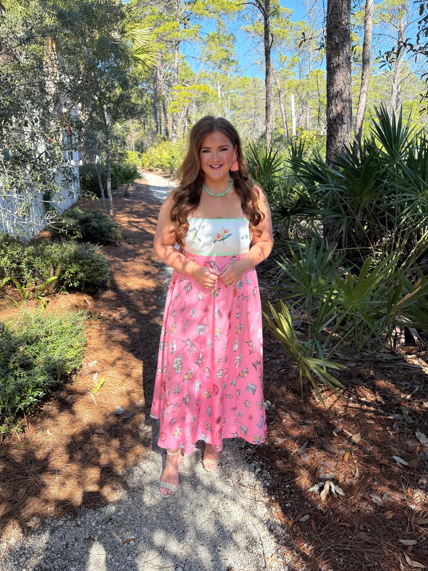 Cabo Coral Tropical Dress - PREORDER